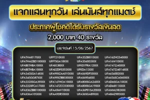 ประกาศผลกิจกรรม 15 มิถุนายน 2567