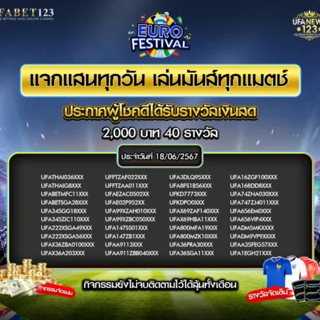 ประกาศผลกิจกรรม 18 มิถุนายน 2567