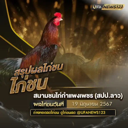 ผลไก่ชน 19 มิถุนายน 2567