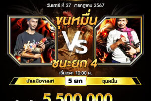 เทปไก่ชน บ้านเมืองนนท์ VS ขุนหมื่น 27 กรกฎาคม 2567