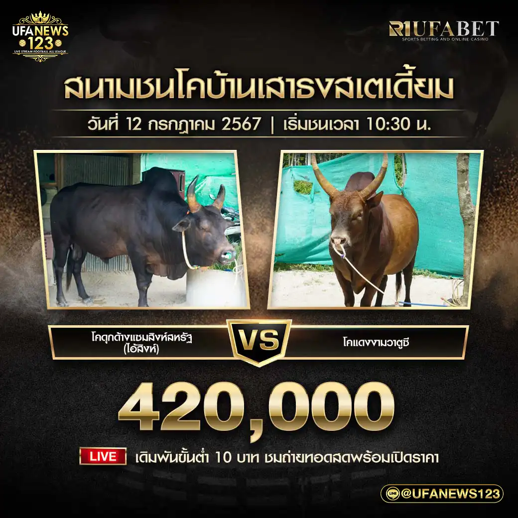 ดุกด้างแซมสิงห์สหรัฐ (ไอ้สิงห์) VS แดงงามวาตูชี ชิงรางวัล 420,000 บาท