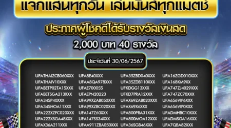 ประกาศผลกิจกรรม 30 มิถุนายน 2567