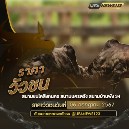 ราคาวัวชน 06 กรกฎาคม 2567