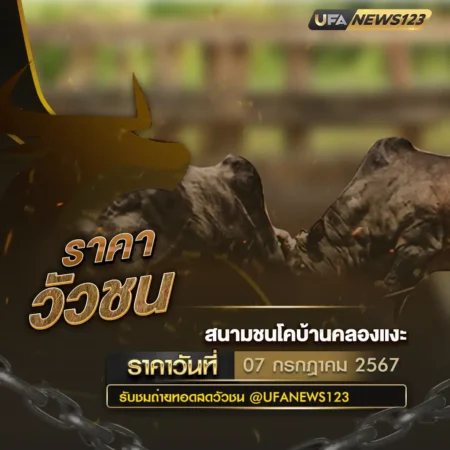 ราคาวัวชน 07 กรกฎาคม 2567