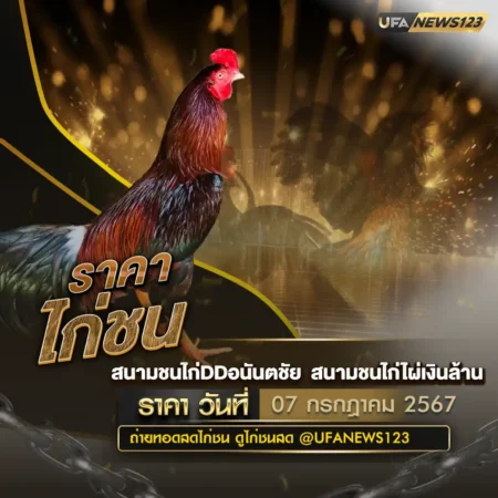 ราคาไก่ชน 07 กรกฎาคม 2567