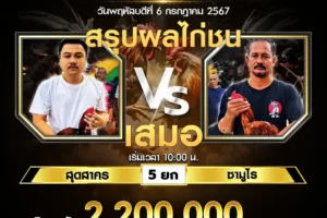 เทปไก่ชน สุดสาคร VS ซามูไร 06 กรกฎาคม 2567