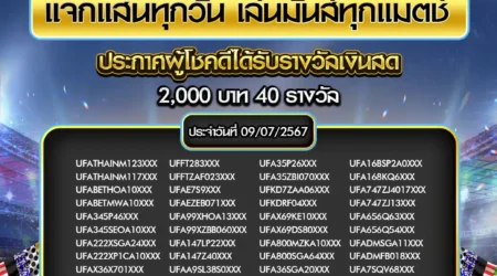 ประกาศผลกิจกรรม 10 กรกฎาคม 2567