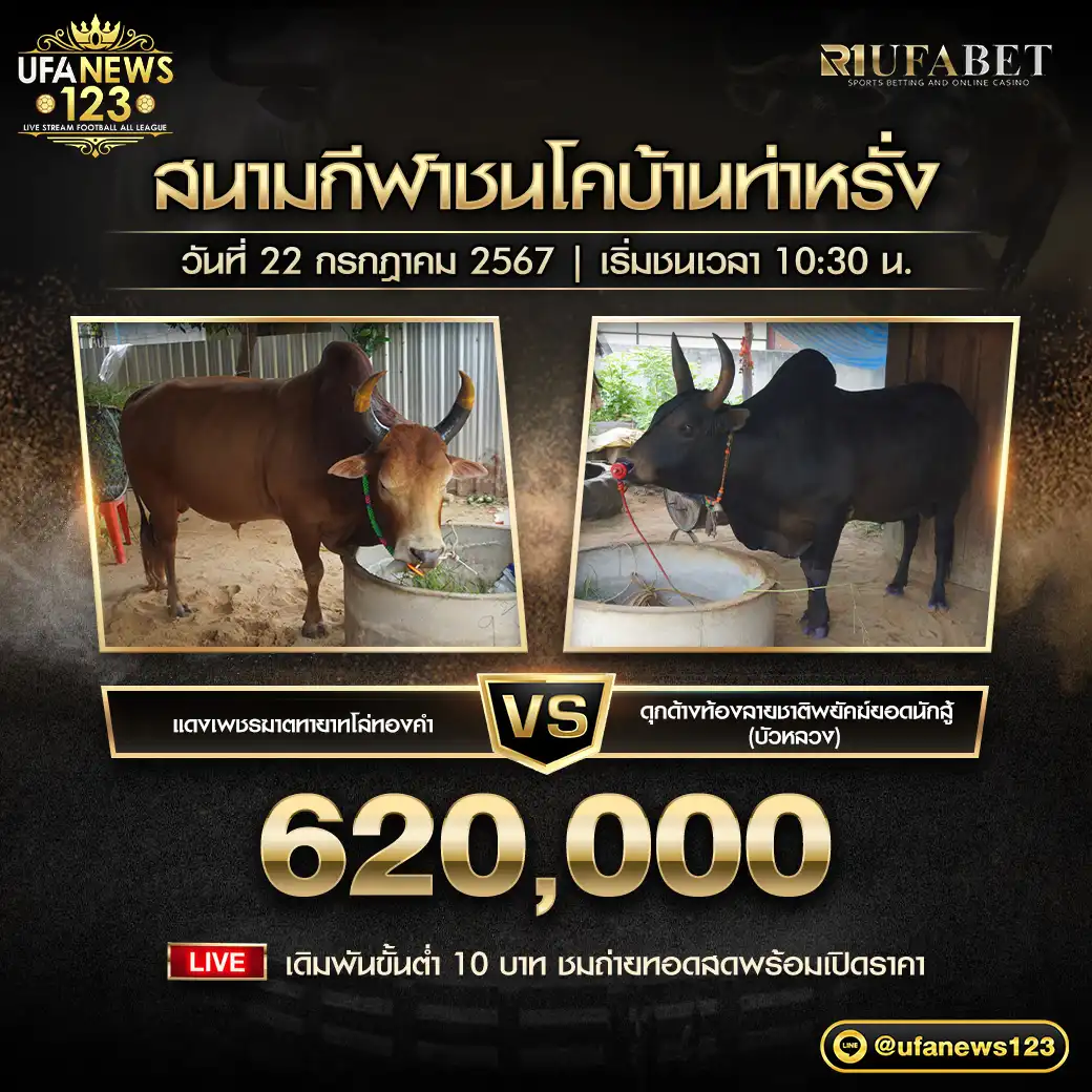 แดงเพชรฆาตทายาทโล่ทองคำ VS ดุกด้างท้องลายชาติพยัคฆ์ยอดนักสู้ (บัวหลวง) ชิงรางวัล 620,000 บาท