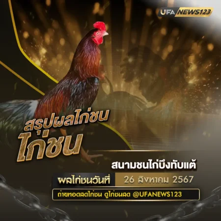 ผลไก่ชน 26 สิงหาคม 2567