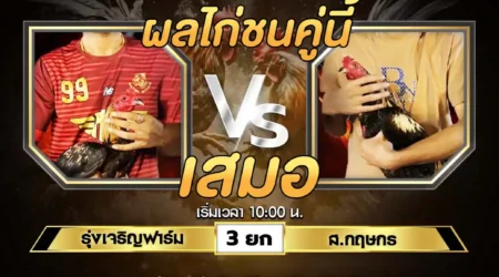 เทปไก่ชน รุ่งเจริญฟาร์ม VS ส.กฤษกร 11 สิงหาคม 2567