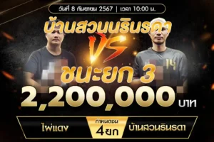 เทปไก่ชน ไผ่แดง VS บ้านสวนรินรดา 08 กันยายน 2567