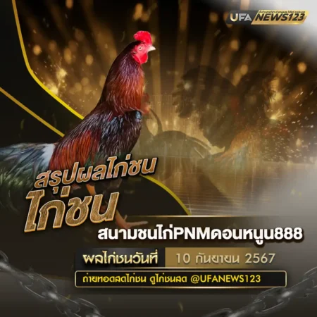 ผลไก่ชน 10 กันยายน 2567