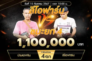 เทปไก่ชน บ้านยางทีม VS ลีโอฟาร์ม 15 กันยายน 2567