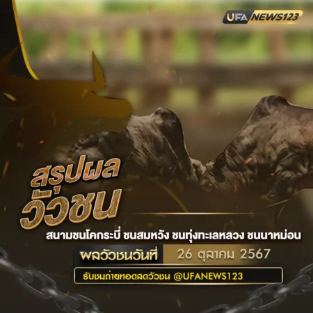 ผลวัวชน 26 ตุลาคม 2567