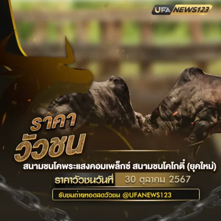 ราคาวัวชน 30 ตุลาคม 2567