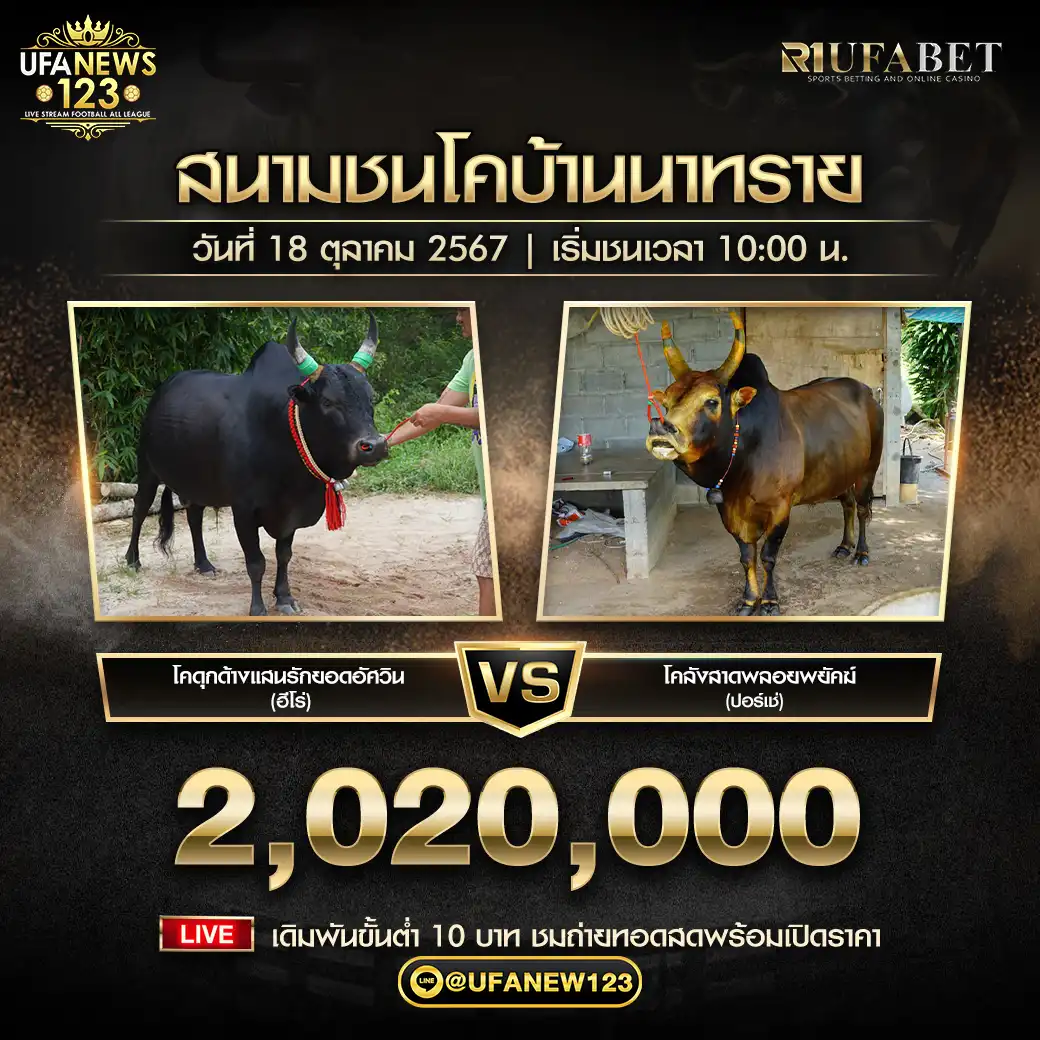 ลังสาดพลอยพยัคฆ์ (ปอร์เช่) VS ดุกด้างแสนรักยอดอัศวิน (ฮีโร่) ชิงรางวัล 2,020,000 บาท