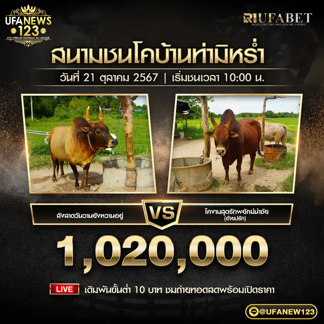 ลังสาดวันวานยังหวานอยู่ VS โคงามสุดรักพยัคฆ์นำชัย (อ้ายปรัก) ชิงรางวัล 1,020,000 บาท