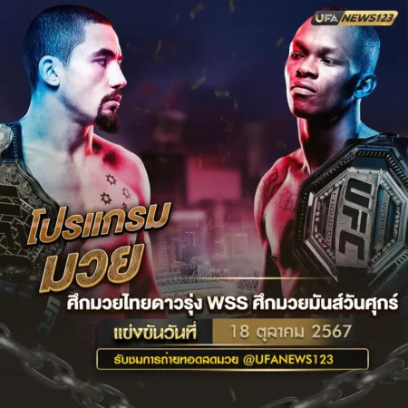 โปรแกรมมวย 18 ตุลาคม 2567