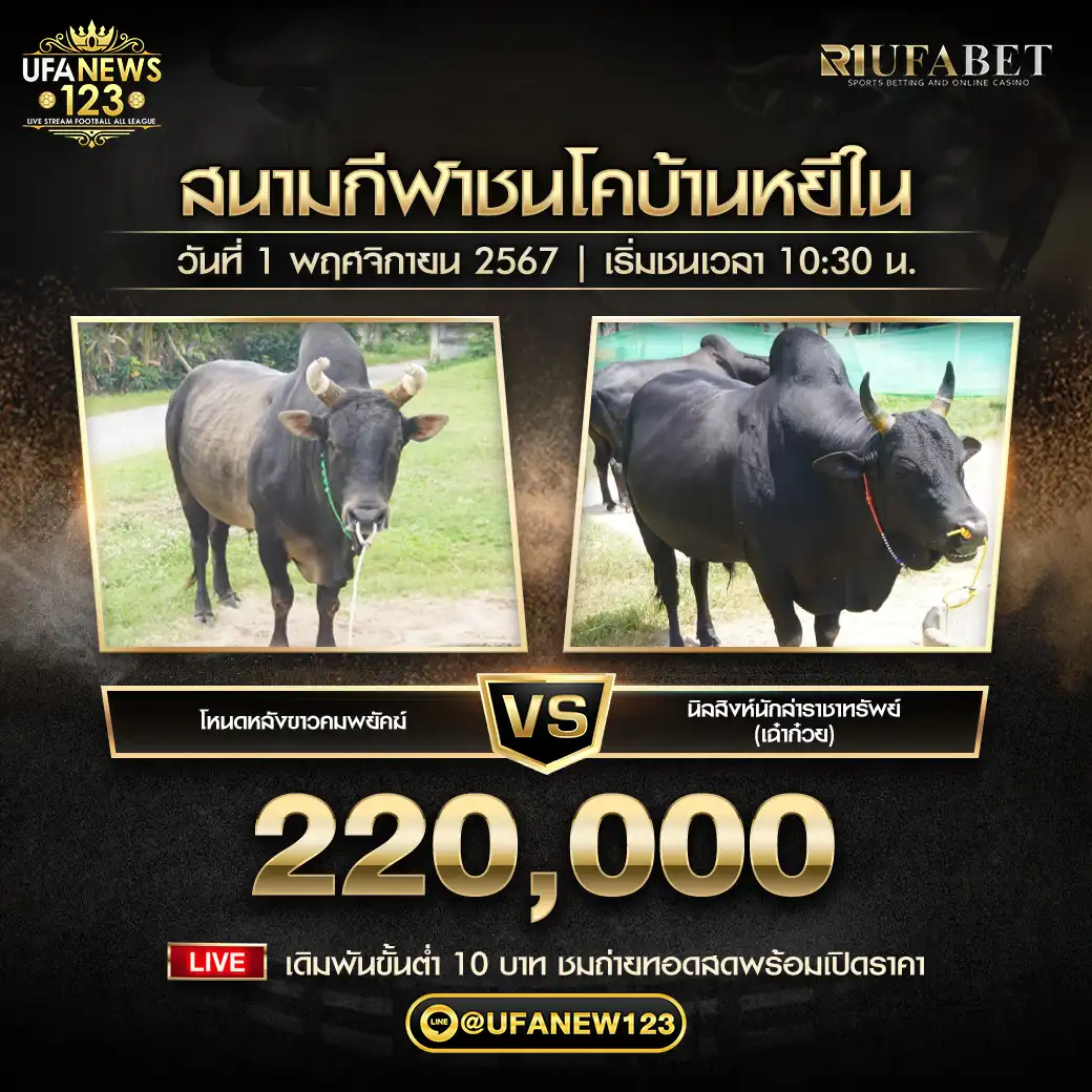 โหนดหลังขาวคมพยัคฆ์ VS นิลสิงห์นักล่าราชาทรัพย์ (เก๋าก๋วย) ชิงรางวัล 220,000 บาทอ