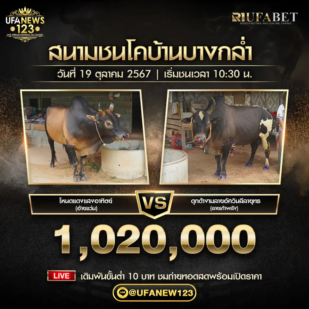 โหนดแดงแสงอาทิตย์ (อ้ายแว่น) VS ดุกด้างงามลายอัศวินลีลายุทธ (สายเก้าพลัง) ชิงรางวัล 1,020,000 บาท