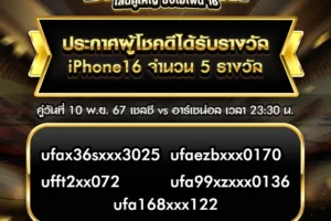 ประกาศผลกิจกรรม 10 พฤศจิกายน 2567