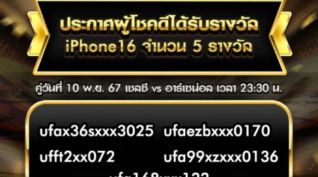 ประกาศผลกิจกรรม 10 พฤศจิกายน 2567