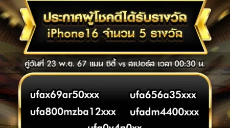 ประกาศผลกิจกรรม 23 พฤศจิกายน 2567