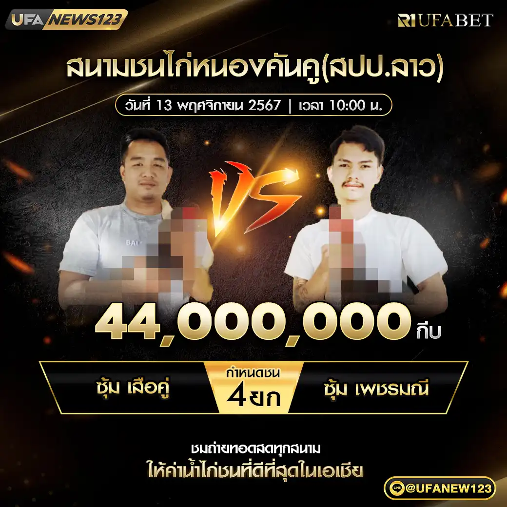 เสือคู่ VS เพชรมณี ชน 4 ยก ชิงรางวัล 44,000,000 กีบ 13 พฤศจิกายน 2567