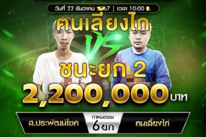 เทปไก่ชน ส.ประพัฒน์โชค VS ฅนเลี้ยงไก่ 22 ธันวาคม 2567