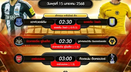 ทีเด็ดบอล 15 มกราคม 2568