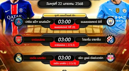 ทีเด็ดบอล 22 มกราคม 2568