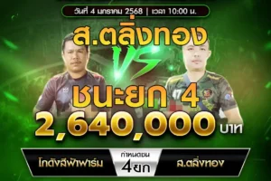 เทปไก่ชน โกดังสีฟ้าฟาร์ม VS ส.ตลิ่งทอง 04 มกราคม 2568