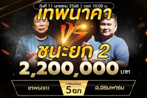 เทปไก่ชน เทพนาคา VS ส.สิรินฟาร์ม 11 มกราคม 2568