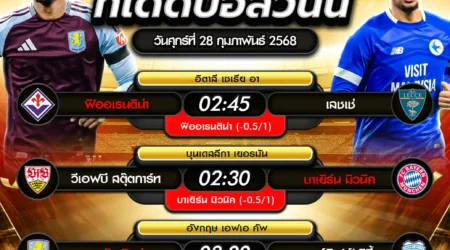 ทีเด็ดบอล 28 กุมภาพันธ์ 2568