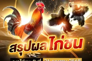 ผลไก่ชน 26 เมษายน 2568