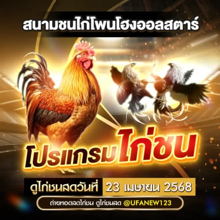 โปรแกรมไก่ชน 23 เมษายน 2568