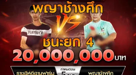 เทปไก่ชน ราชสีห์อีสานฟาร์ม VS พญาช้างศึก 10 พฤษภาคม 2568